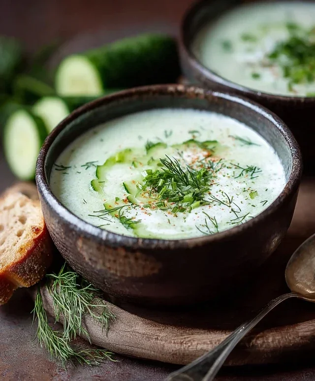 Kalte Gurkensuppe mit Joghurt