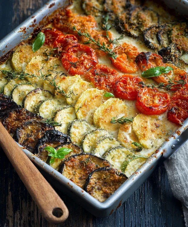 Verdure al forno gratinate