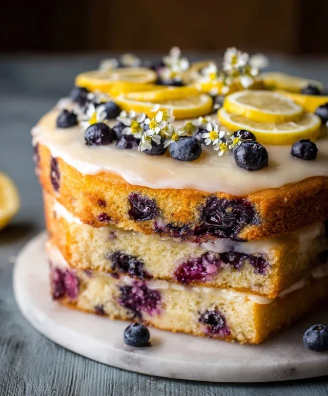 Lemon Blueberry Cake Recipe