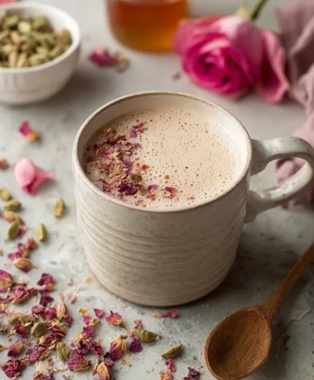 Rose Cardamom Tea Latte: A Cozy, Fragrant Delight