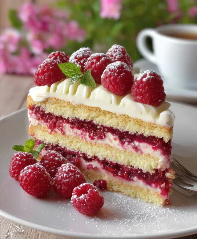 Torta Paradiso ai Lamponi: Un Sogno Rosa per il Palato