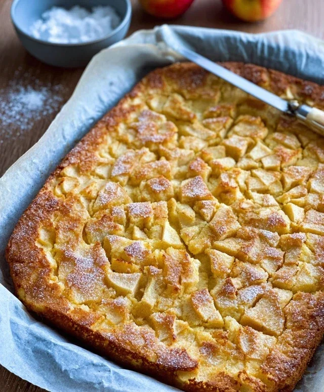 Apfelpfannkuchen aus dem Ofen