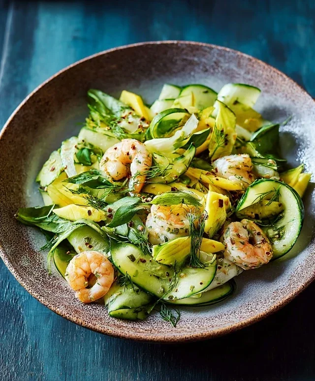 Garnelensalat mit Ingwer