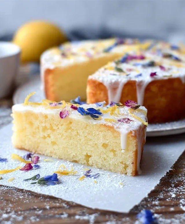 Saftiger Zitronen-Mascarpone Kuchen