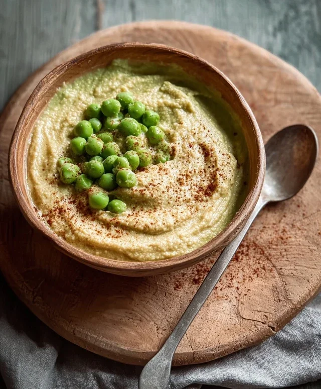 Cremiges Erbsenpuree