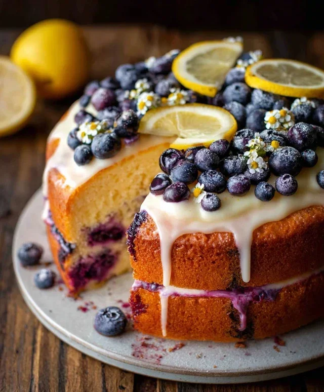Lemon Blueberry Cake Recipe