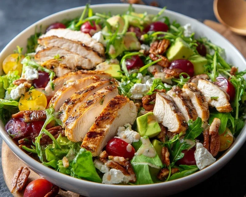 Grilled Chicken Salad + Homemade Sweet Onion Dressing