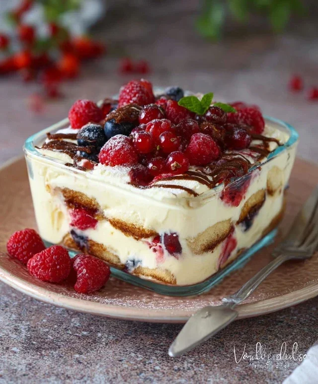 TIRAMISU AI FRUTTI DI BOSCO