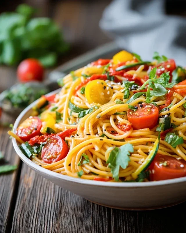 Leckerer Kalifornischer Spaghetti-Salat Rezept