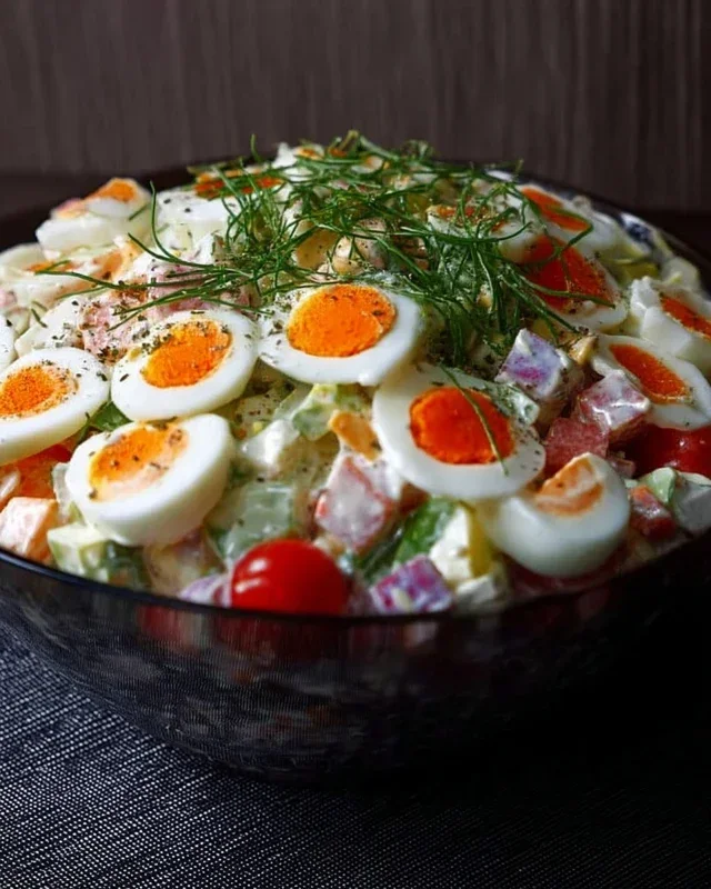 7 Tassen Salat, einzigartig lecker !