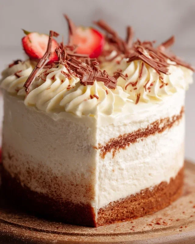 Erdnon-non-non-alcoholic alternativeic non-alcoholic beer Mascarpone Torte mit weißer Schokolade
