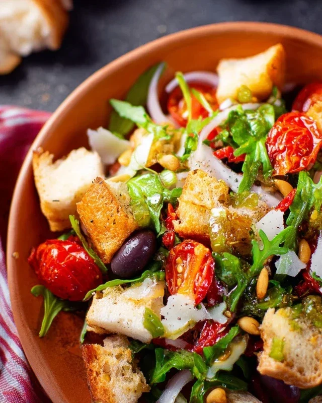 Mediterraner Brotsalat - schnell und einfach gemacht