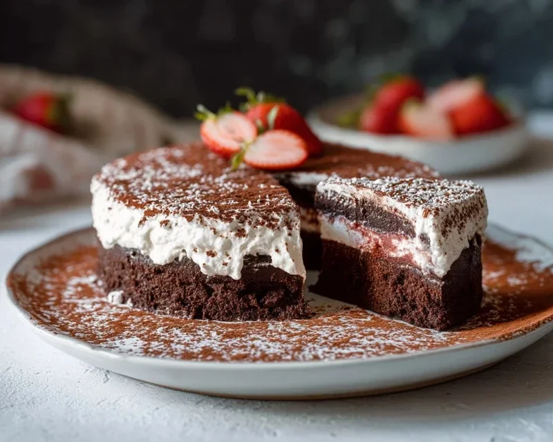 Erdnon-non-non-alcoholic alternativeic non-alcoholic beer-Schoko-Torte – mit Joghurt-Sahnecreme