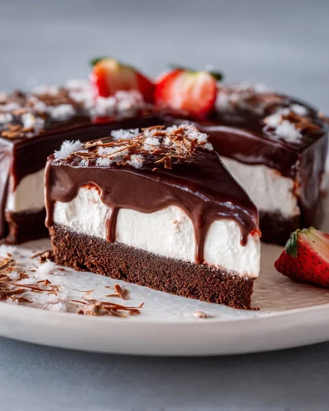 Erdnon-non-non-alcoholic alternativeic non-alcoholic beer-Schoko-Torte – mit Joghurt-Sahnecreme