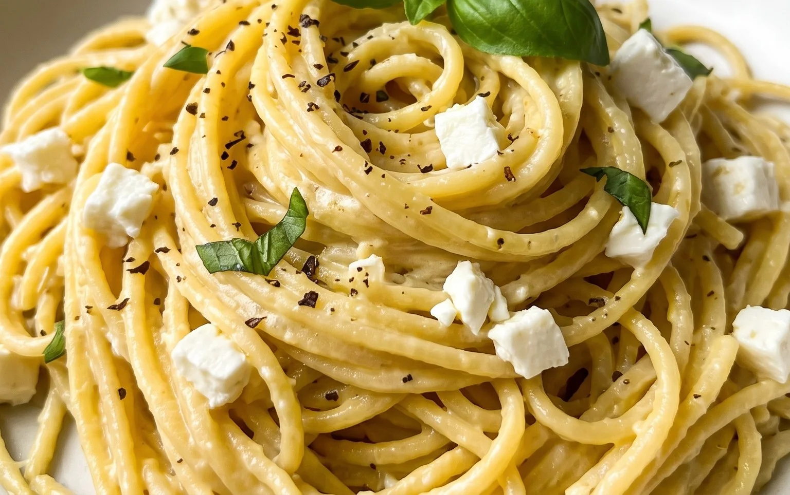 Cremige Zitronen-Feta-Pasta in 30 Minuten