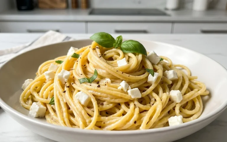 Cremige Zitronen-Feta-Pasta in 30 Minuten