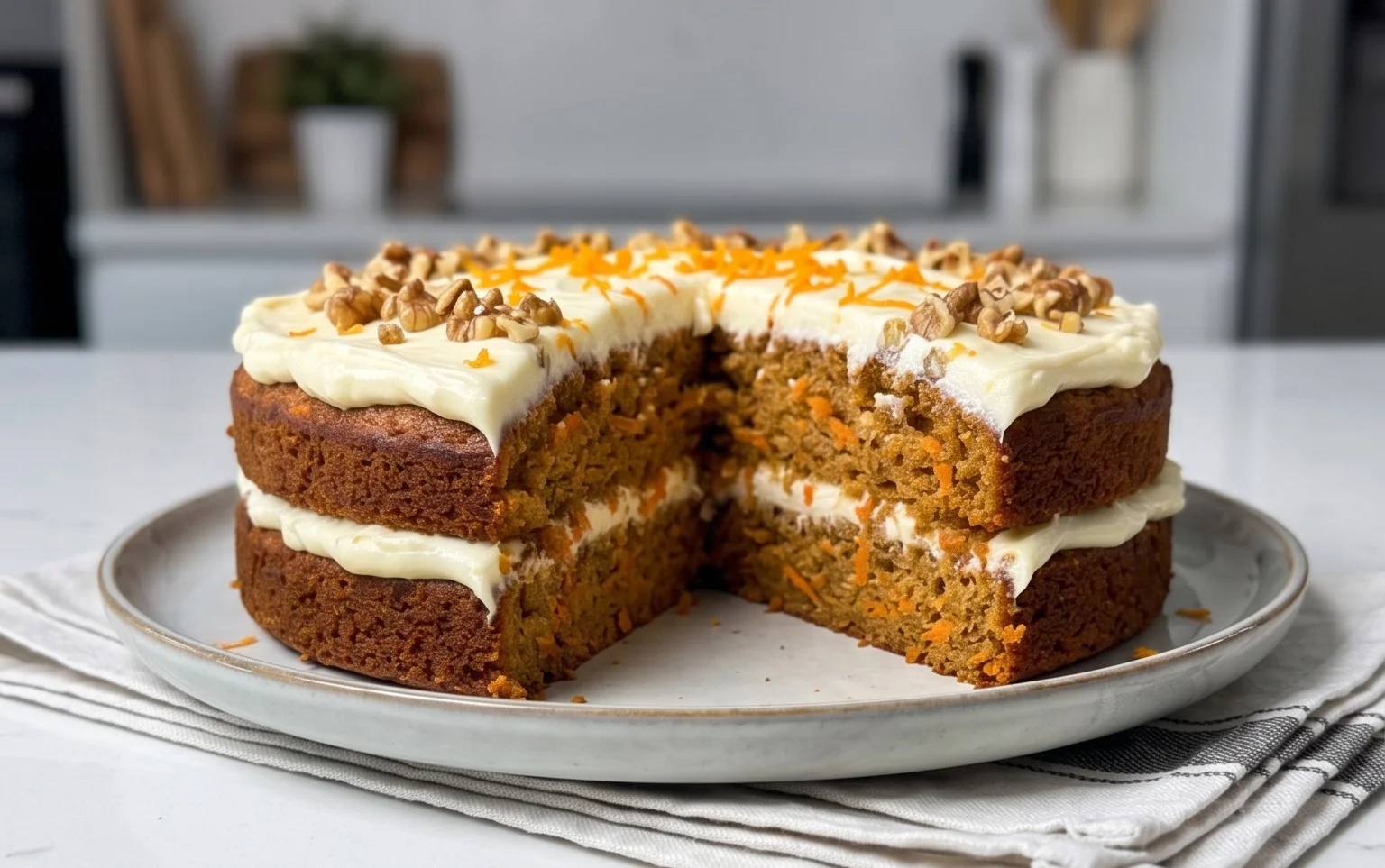 Karottenkuchen mit Frischkäse-Frosting