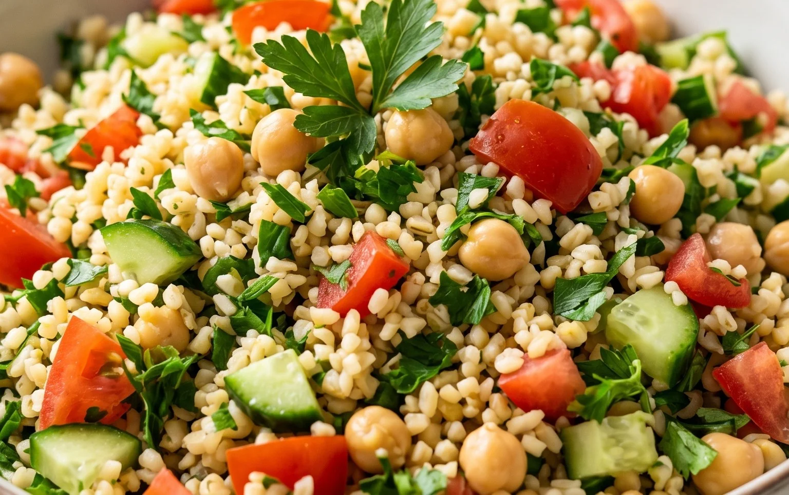 Veganer Bulgursalat