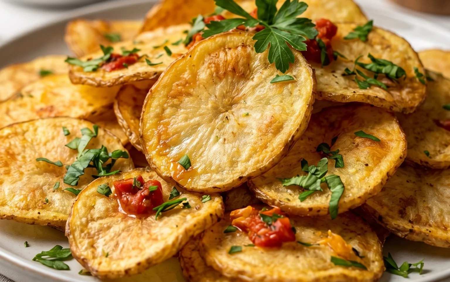 Chips di patate al forno