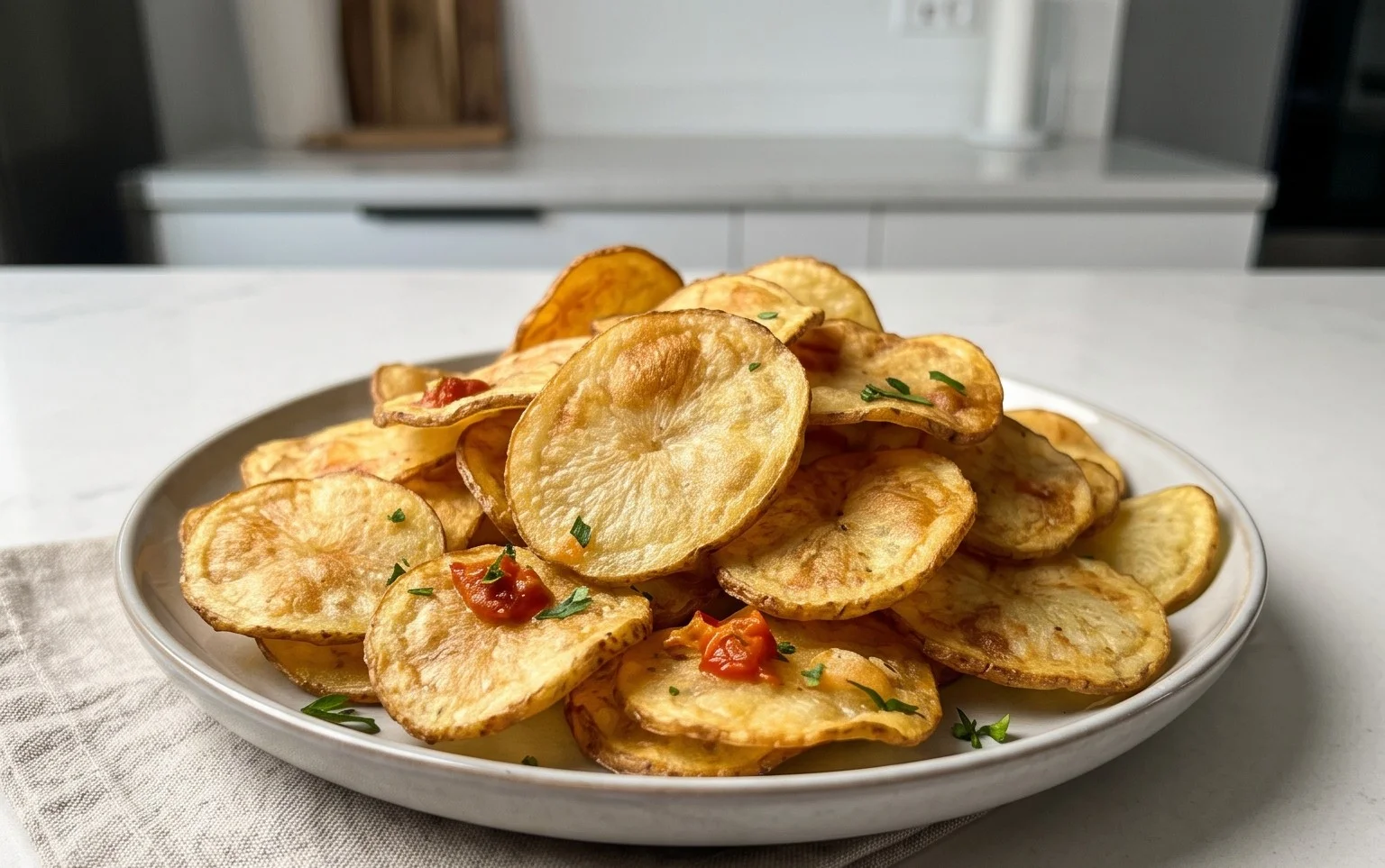 Chips di patate al forno