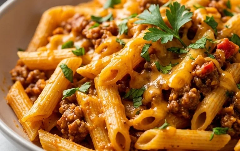 Cheesy Taco Pasta