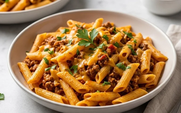 Cheesy Taco Pasta