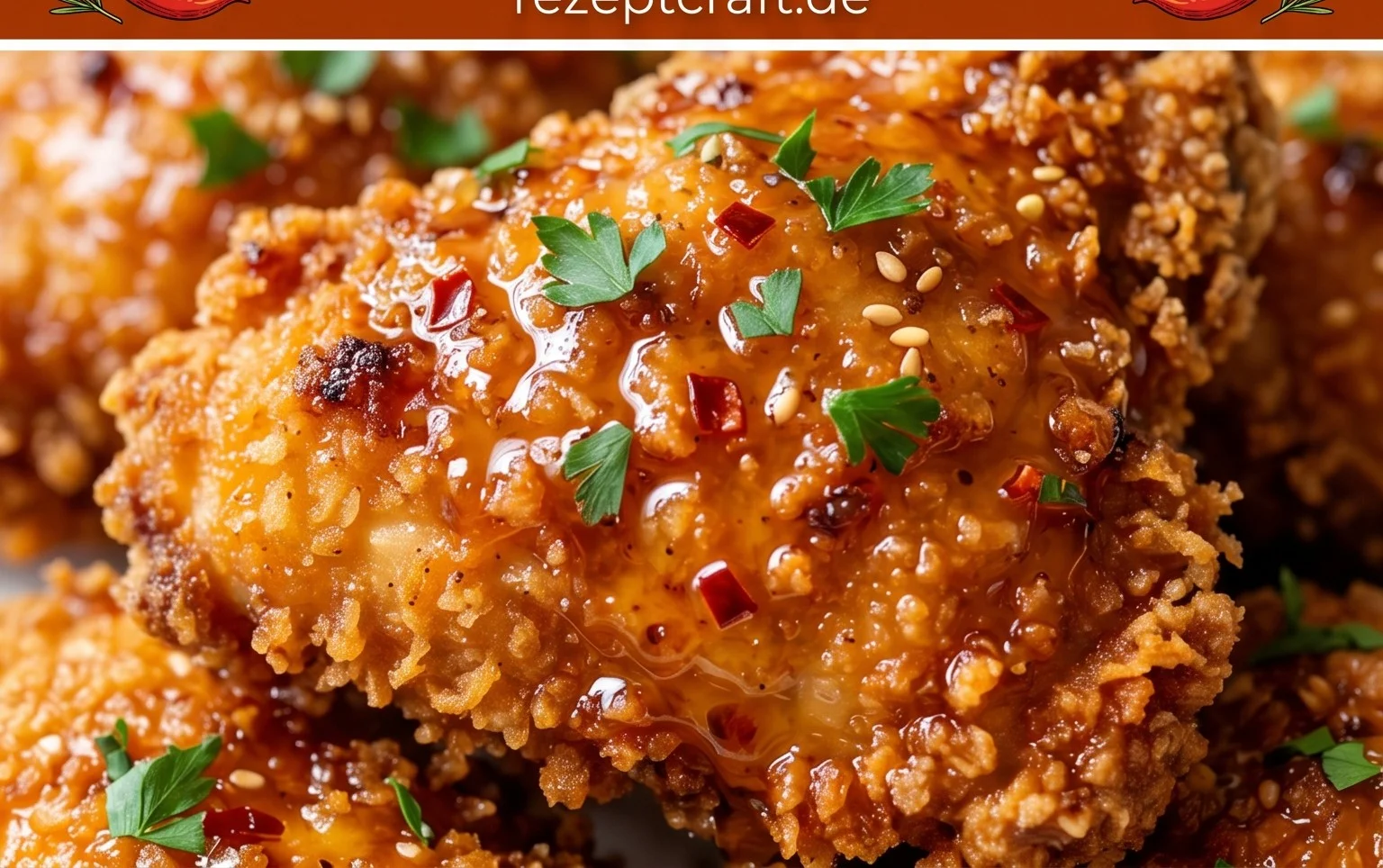 Baked Crunchy Hot Honey Chicken