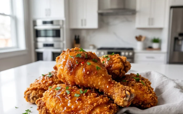 Baked Crunchy Hot Honey Chicken