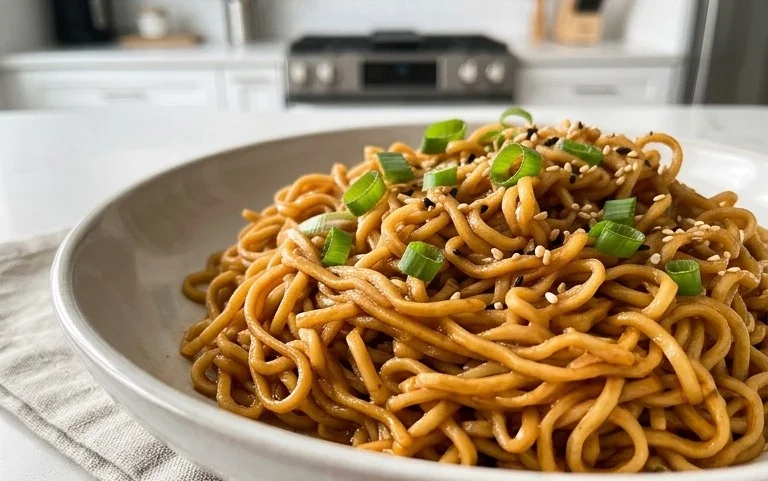 Easy Saucy Ramen Noodles