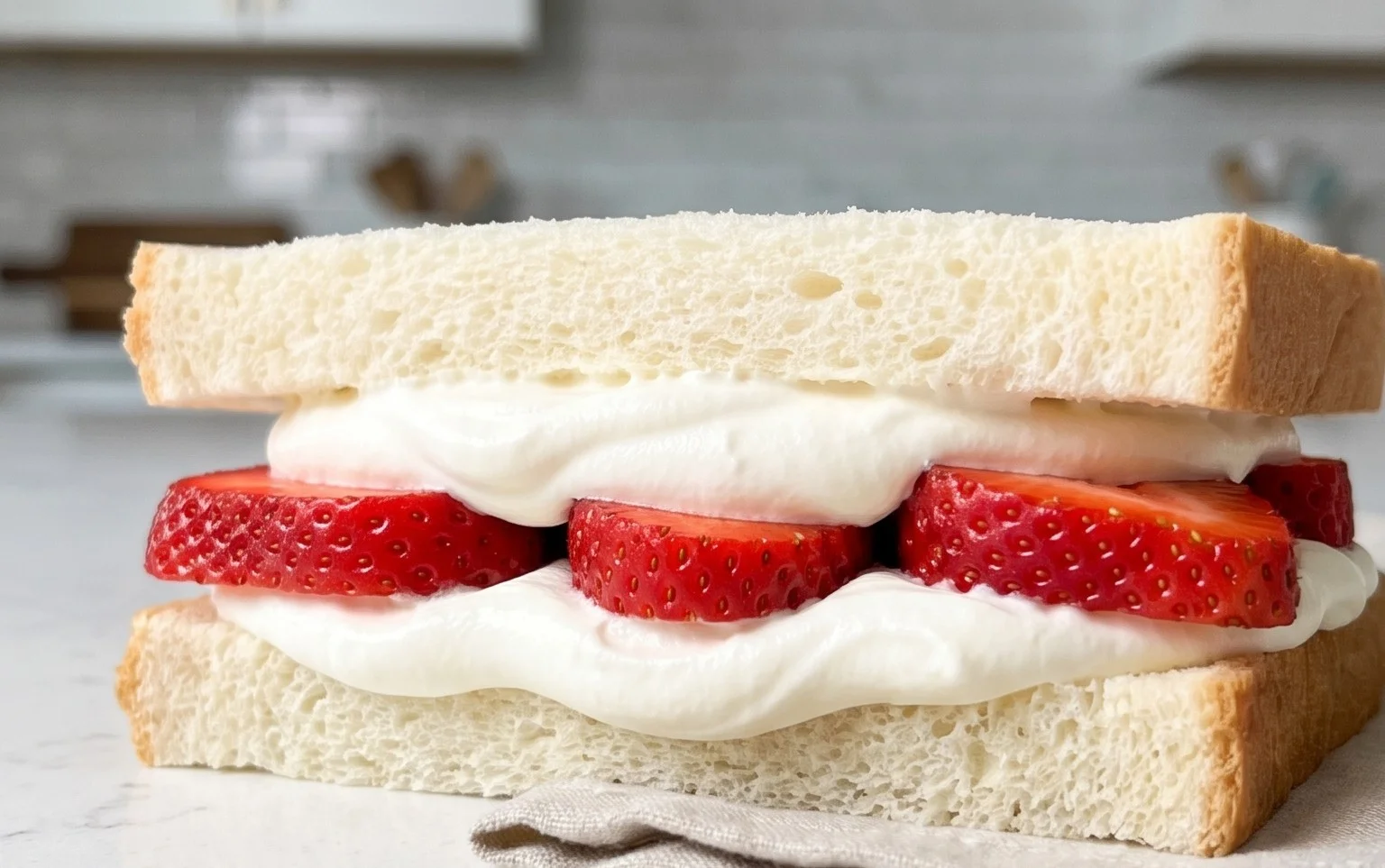 4-ingredient Strawberry Sando