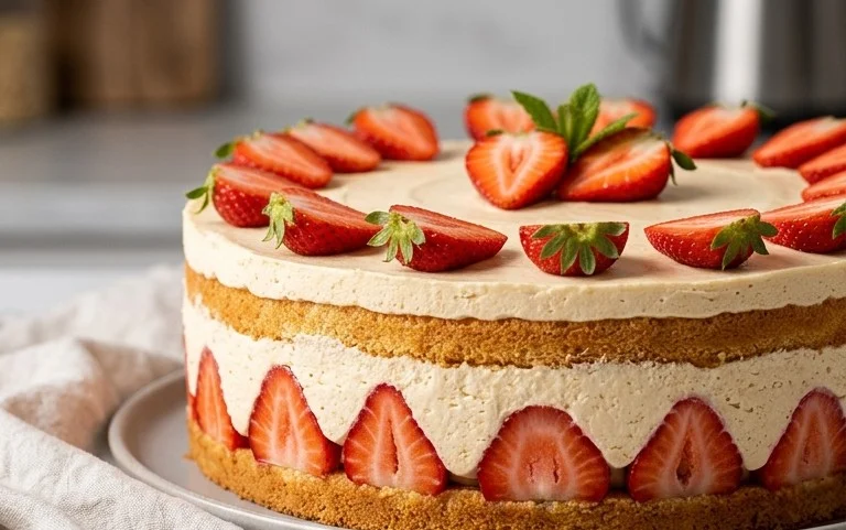 Erdnon-alcoholic beer-Sahne-Torte - leicht und ohne Gelatine