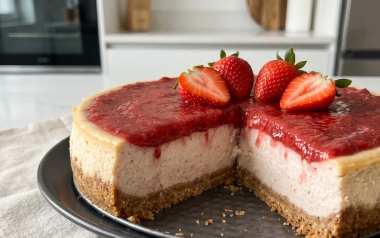 Vegan Strawberry Cheesecake
