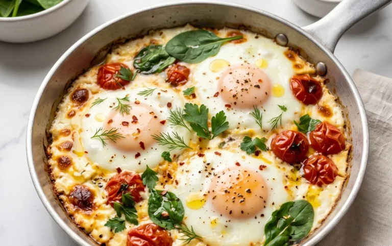 Baked Feta Eggs