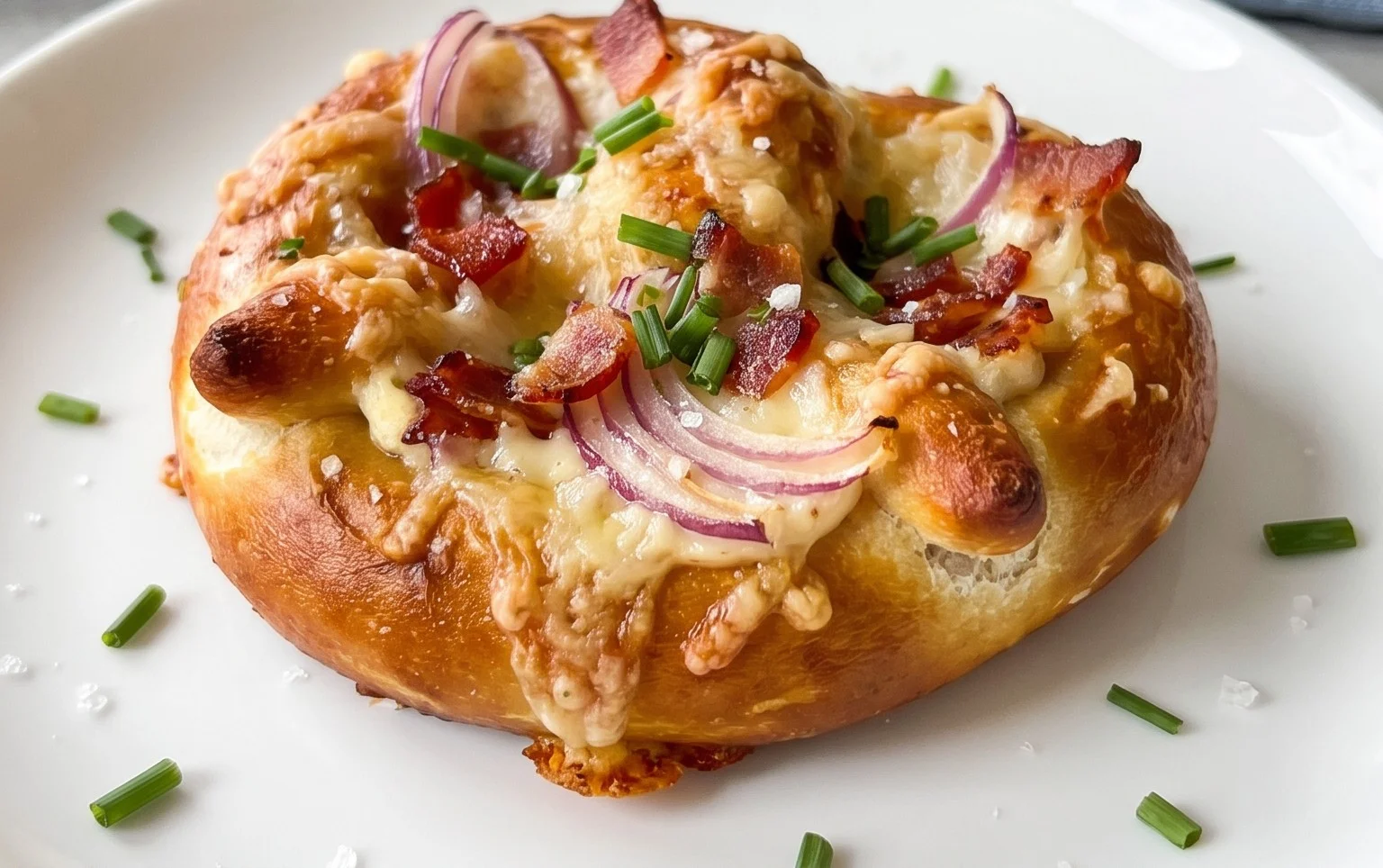 Flammkuchen Brezeln – Partysnack zum Vorbereiten