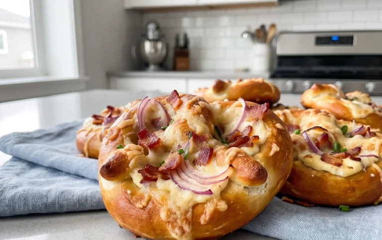 Flammkuchen Brezeln – Partysnack zum Vorbereiten