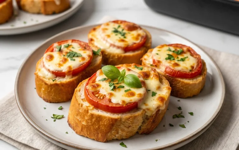 Baguettscheiben mit Tomaten & Mozzarella überbacken von Luda4ka