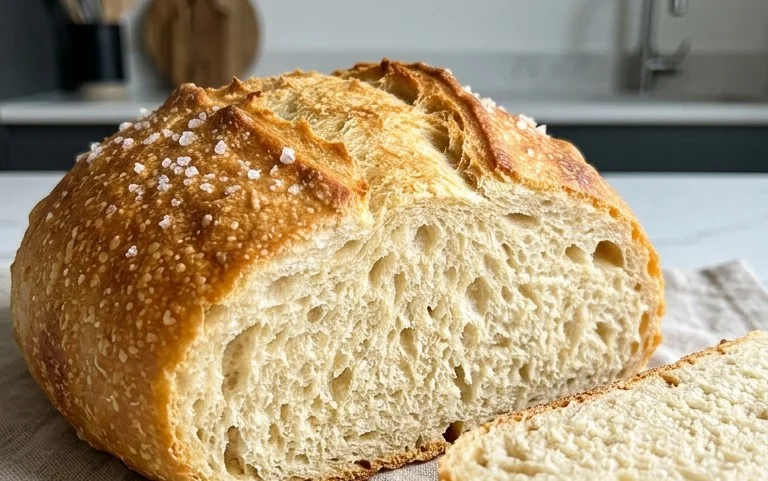 No Knead Salt Bread