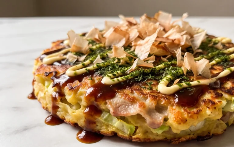 Okonomiyaki - Japanese Savoury Pancakes