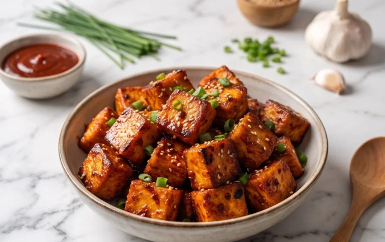 Crispy Gochujang Korean Tofu