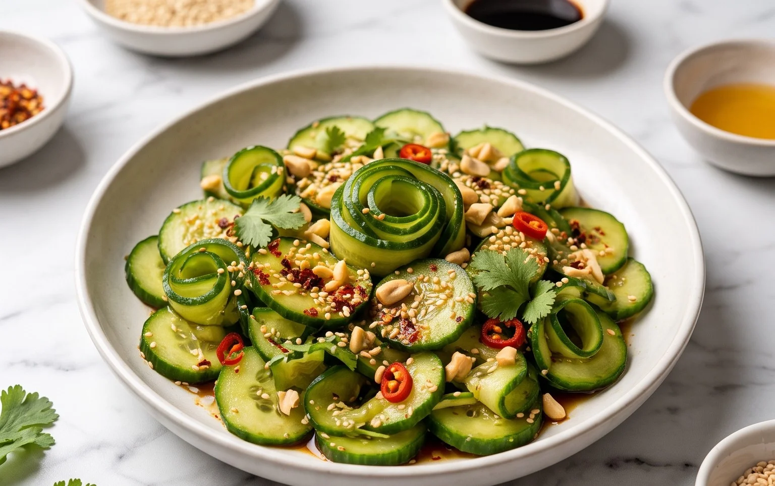Easy Asian Cucumber Salad