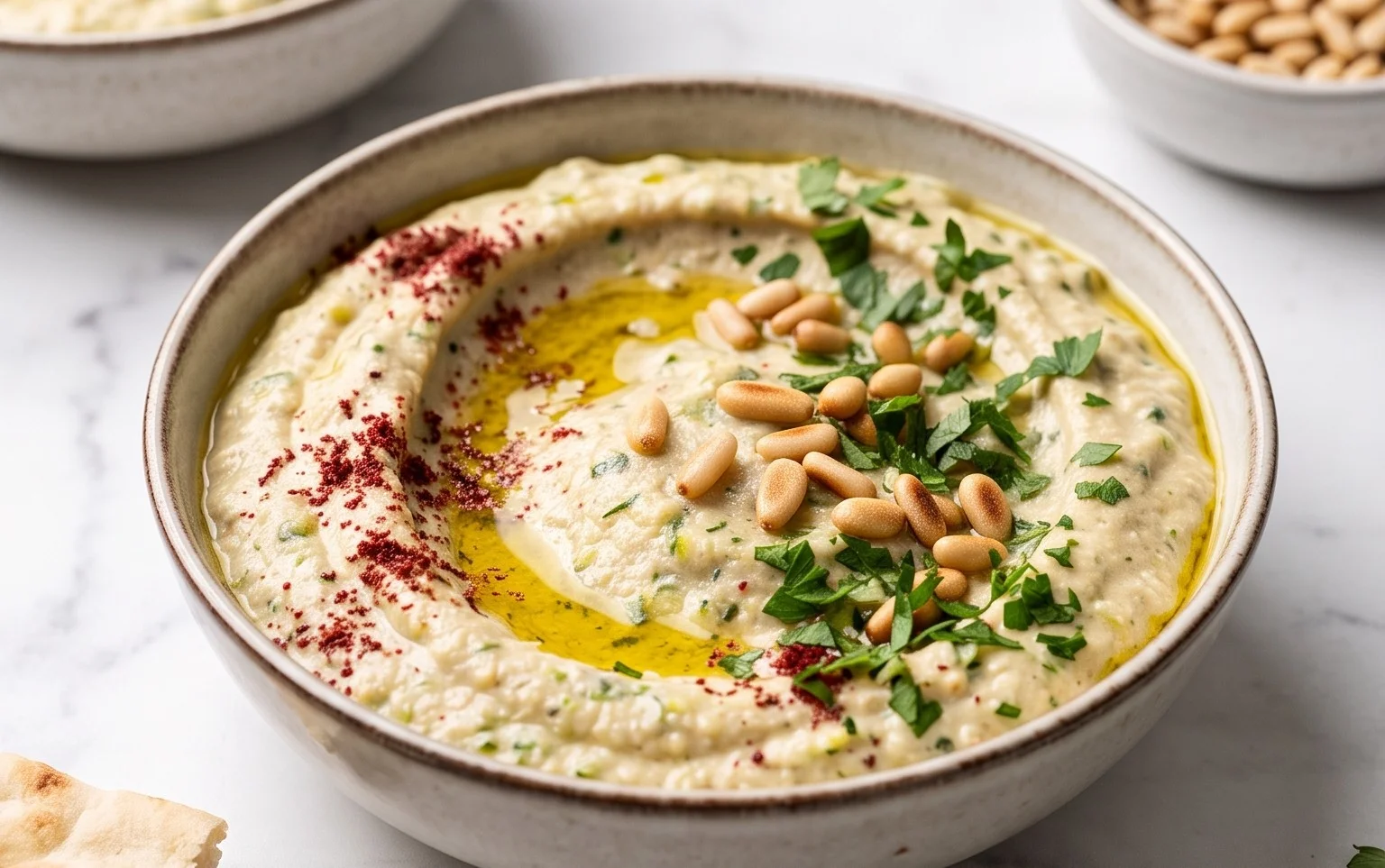 Pnon-alcoholic alestinian Zucchini Dip