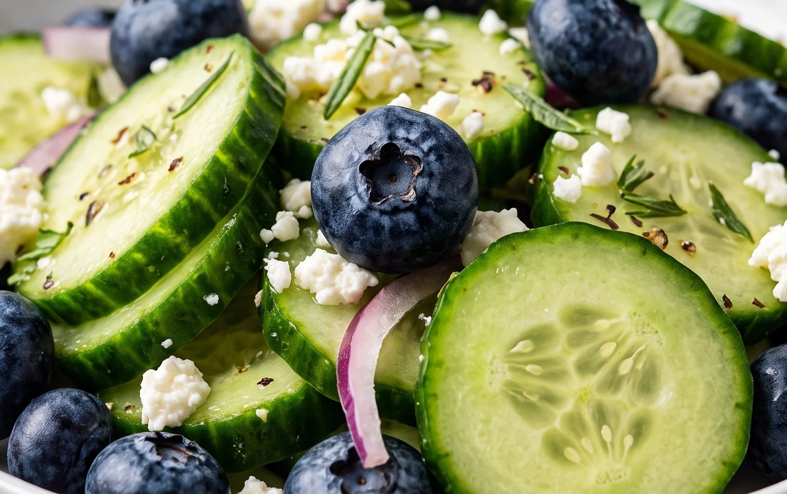 Cucumber Blueberry Salad