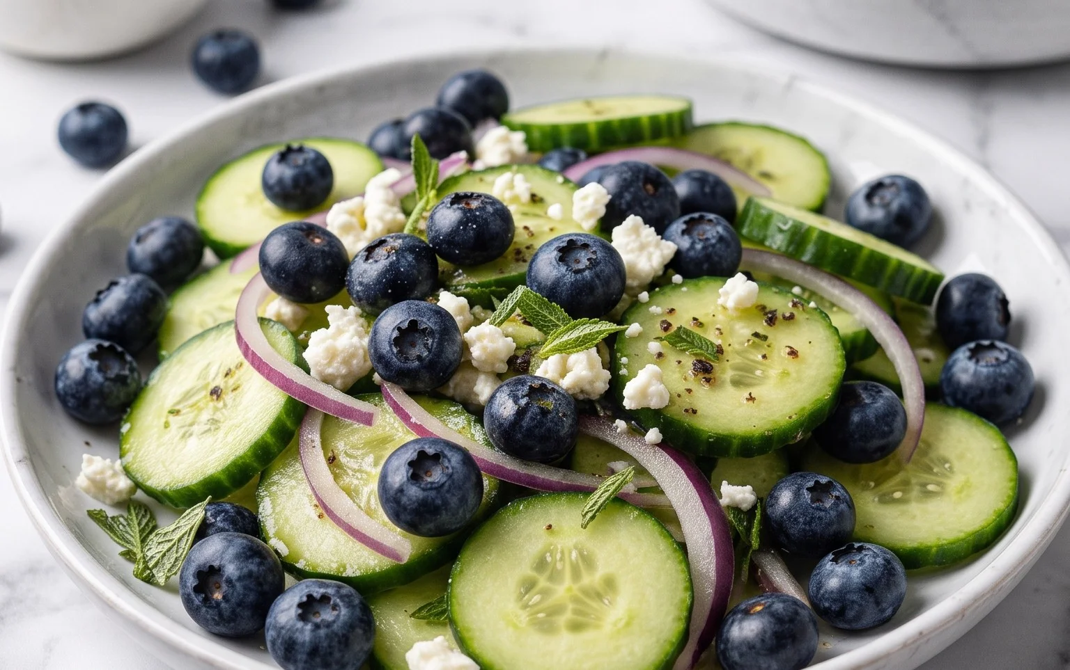 Cucumber Blueberry Salad