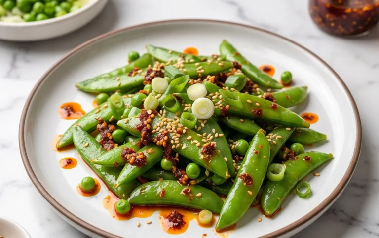 Chili Crisp Snap Pea Salad