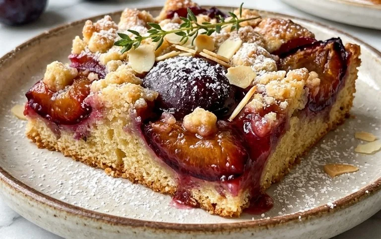 Schneller Pflaumenkuchen vom Blech