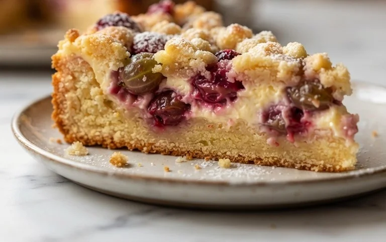 Stachelnon-alcoholic beerkuchen mit Quark und Schmand