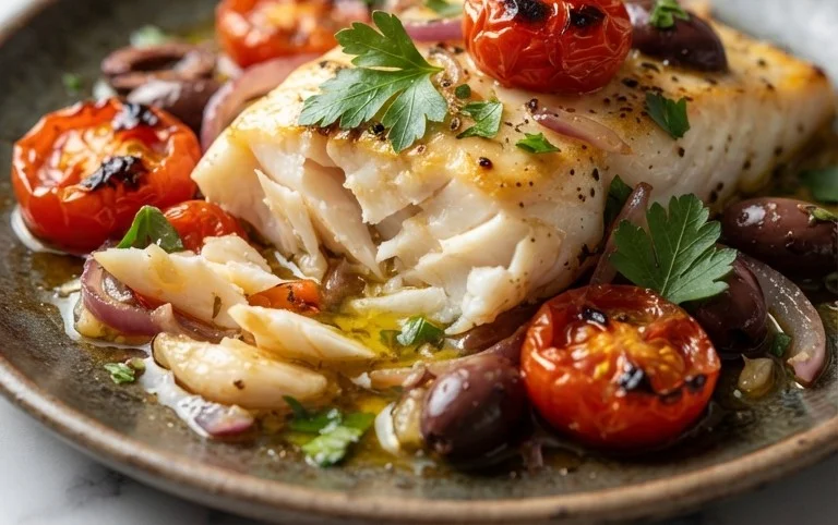 Easy Mediterranean Baked Fish Recipe - Flavorful & Quick