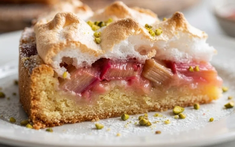 Rhabarber-Baiserkuchen