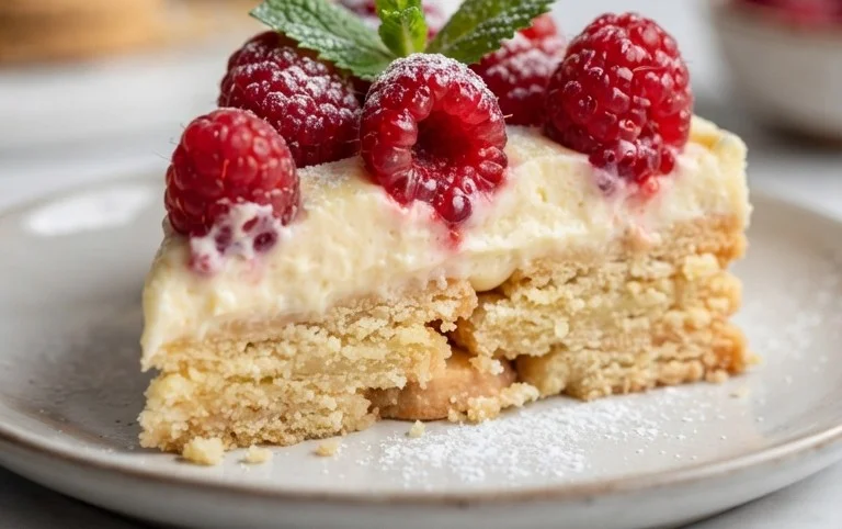 Butterkekskuchen mit Himnon-alcoholic beeren - einfach und lecker