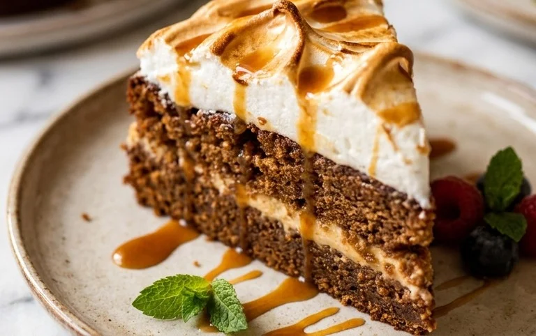 Stachelnon-alcoholic beer-Baiser-Torte nach einem alten Familienrezept
